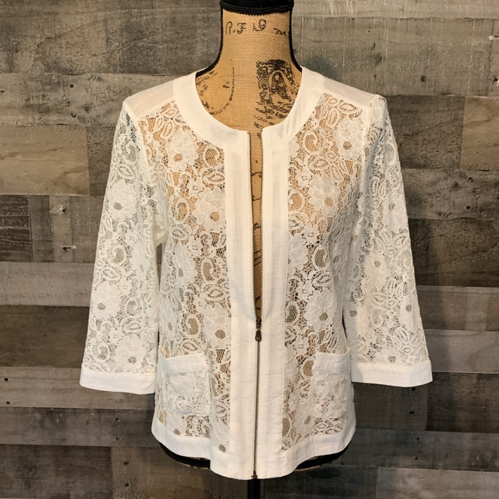 Spense Lace Jacket Size M - Picture 16 of 16